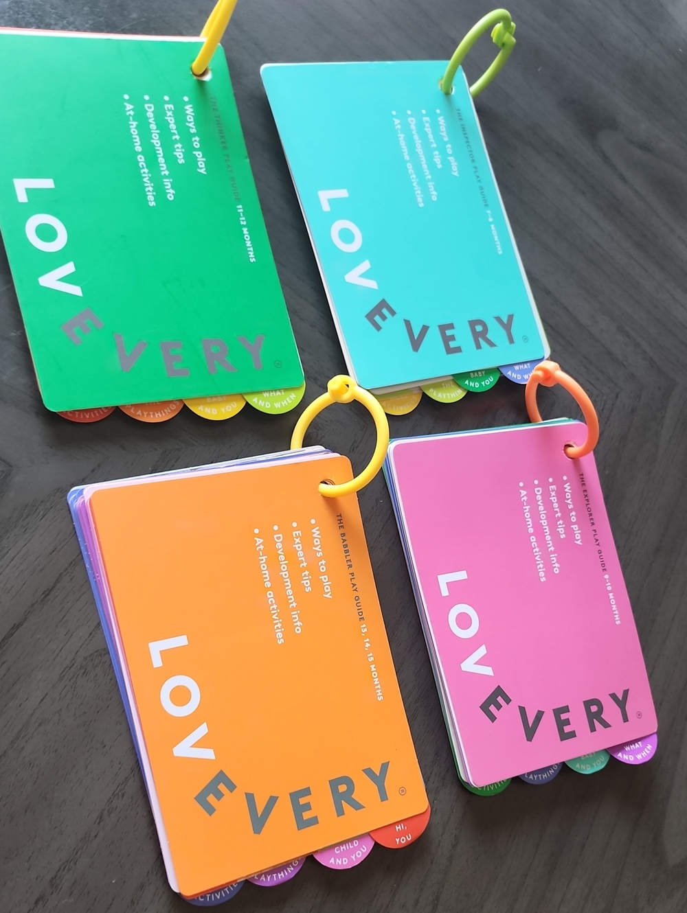 LOVEVERY 4 Play Guide Booklets For 7-15 Months